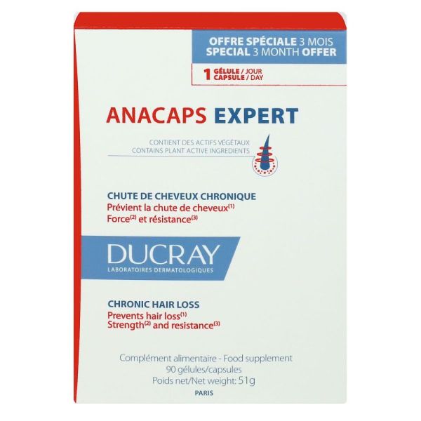 Ducray - Anacaps Expert 3 mois - 90 gélules