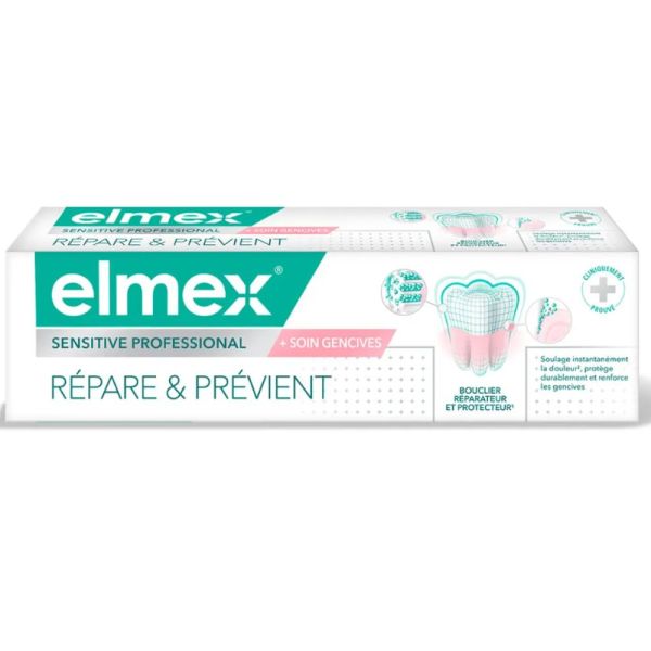 Elmex - Dentifrice Répare & Prévient - 75mL