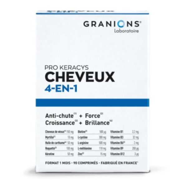 Granions - Pro Keracys Cheveux 4En1 1Mois - 90 comprimés