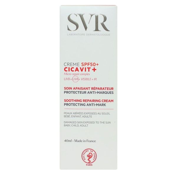SVR - Cicavit crème SPF 50+ - 40 ml