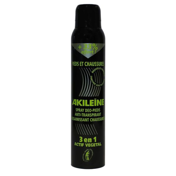 Asepta - Akileine spray deo pieds et chaussures - 200ml