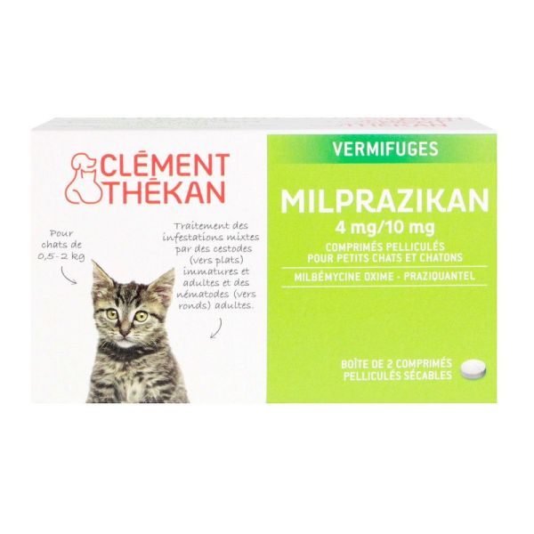 Clément-Thékan - Milprazikan 4/10Mg 2 comprimés