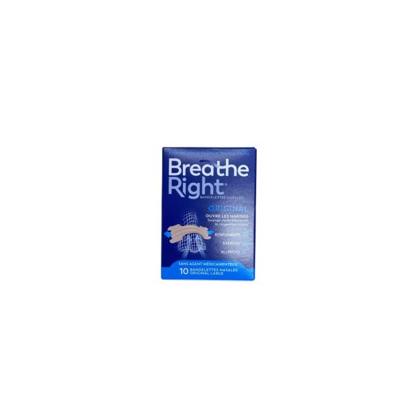Cosmediet - Breathe Right bandelettes nasales Original Large - 10 unités
