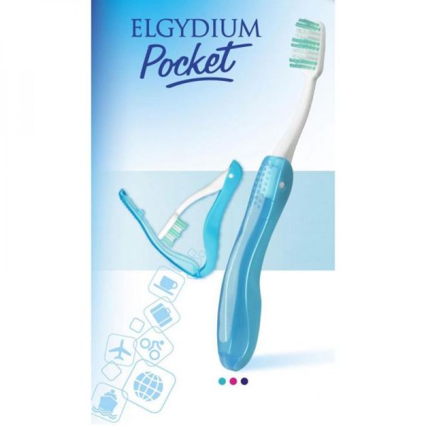 Elgydium - Brosse à dents Pocket - Brosse médium