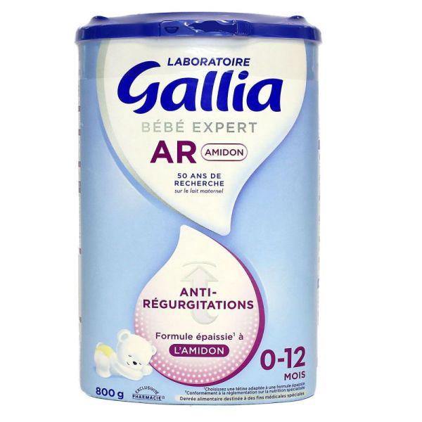 Gallia - Bébé Expert Anti-régurgitations Amidon - 0-12 Mois 800G