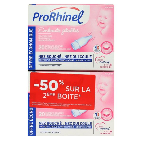 GSK - Prorhinel Embouts jetables - 20 embouts souples