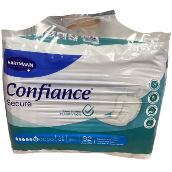 Hartmann - Confiance secure 6 gouttes protections anatomiques - 32 protections