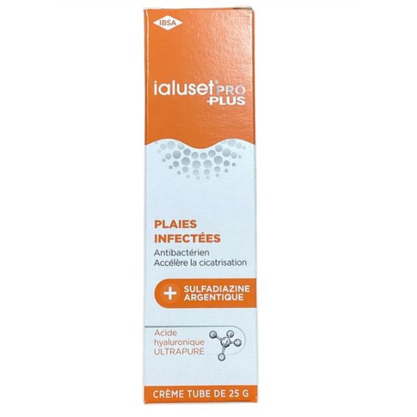 Ibsa - Ialuset Pro plus - plaies infectées - 25g