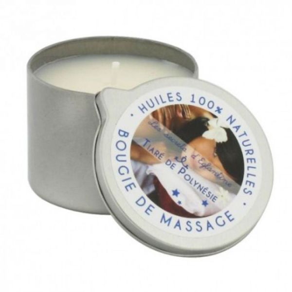 Les secrets d’Églantine - Bougie de massage Tiaré de Polynésie - 160g