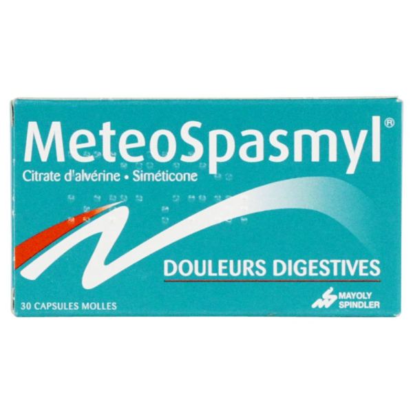 Meteospasmyl - douleurs digestives - 30 capsules