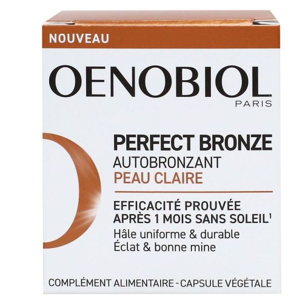 Oenobiol - Perfect bronze peau claire - 30 capsules