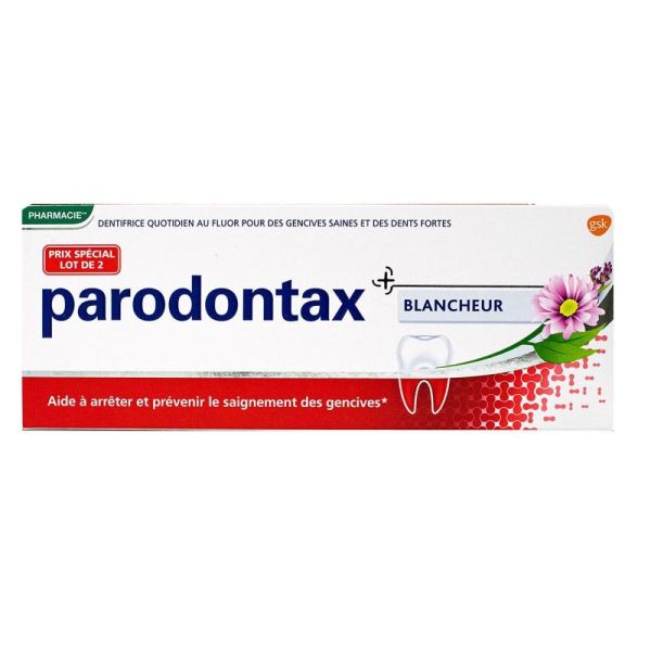 PARODONTAX - BLANCHEUR LOT 2X 75ML
