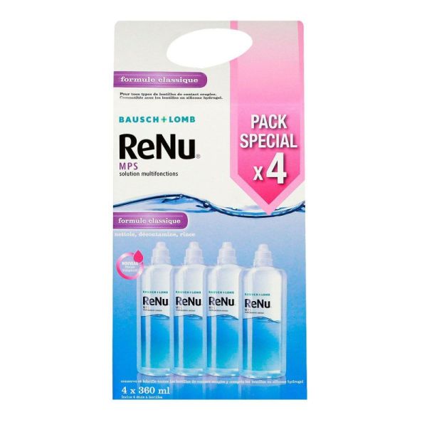 Renu MPS - Solution multifonctions - 4x360ml