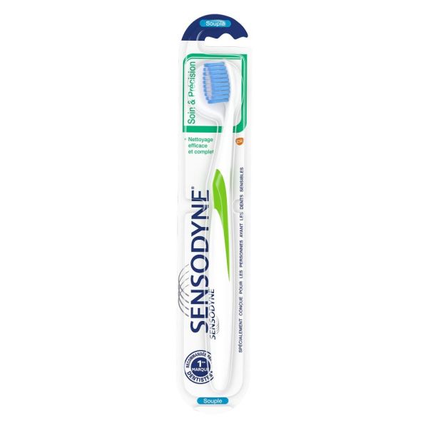 Sensodyne - Brosse à dents Souple Soin & Précision - 1 brosse à dents