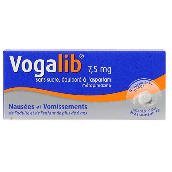 Vogalib 7,5mg 8 lyophilisats oraux + 6 ans - 8 lyophilisats