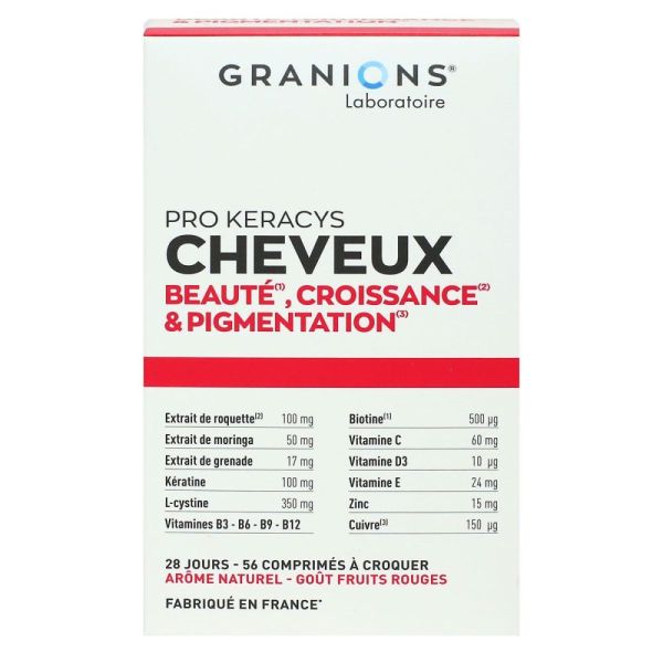 Granions - Pro keracys cheveux beauté croissance et pigmentation - 56 comprimés