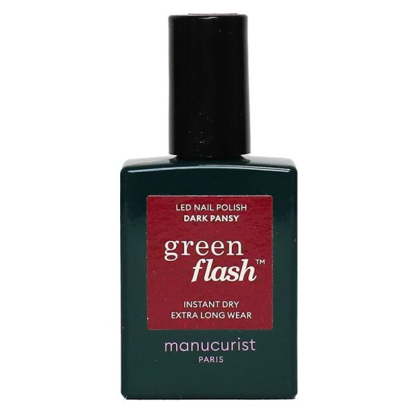 Manucurist - Vernis semi permanent green flash Dark pansy - 15ml