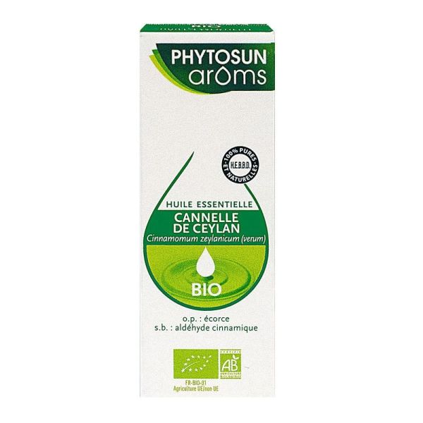 Phytosun Arôms - Huile essentielle de Cannelle de Ceylan Bio - 5mL
