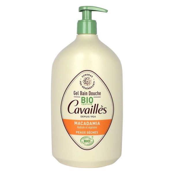 Rogé Cavaillès - Gel bain douche surgras Bio au Macadamia - 1L