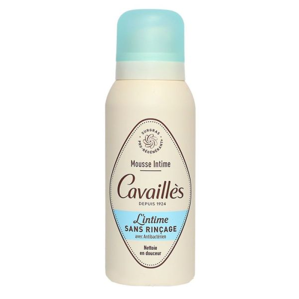 Rogé Cavaillès Mousse intime sans rinçage avec antibactérien - 100ml