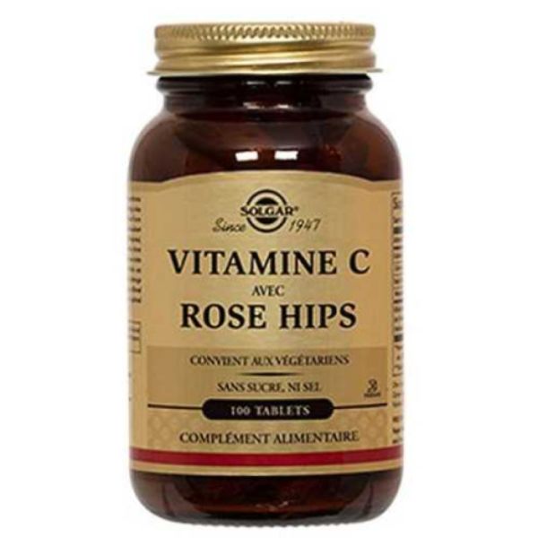 Solgar - Vitamine C avec Rose Hips - 100 tablettes