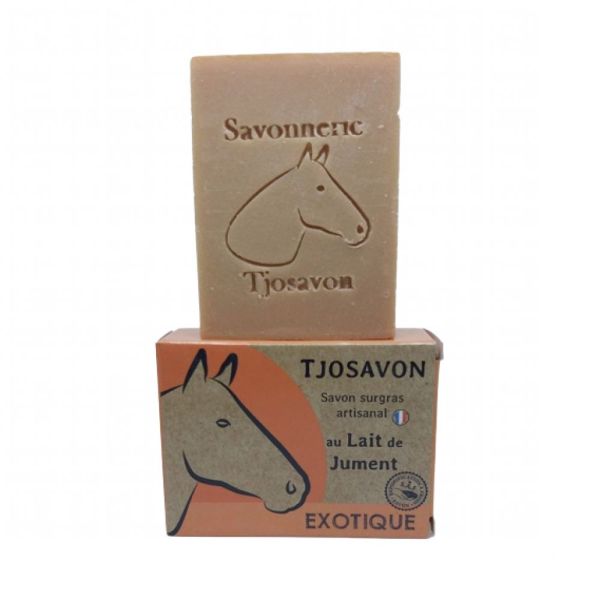 TjoSavon - Savon lait de jument exotique tous types de peaux - 85 g