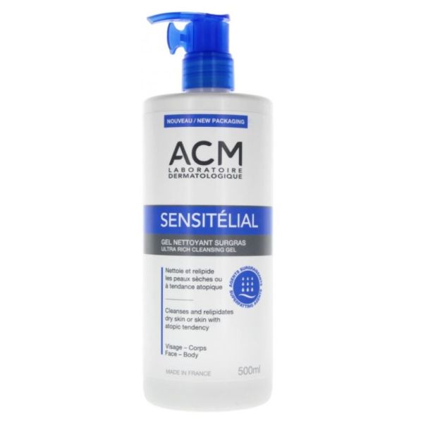 ACM - Sensitélial gel nettoyant surgras - 500ml