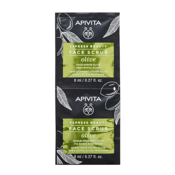 Apivita - Soin gommant profond visage - Olive - 2x8Ml