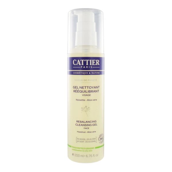 Cattier - Gel nettoyant rééquilibrant Vague de Pureté - 200 ml