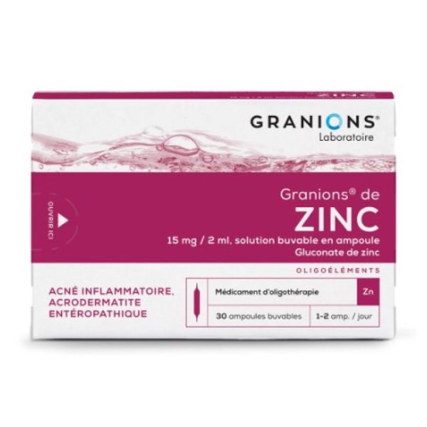 Granions de Zinc - 30 ampoules