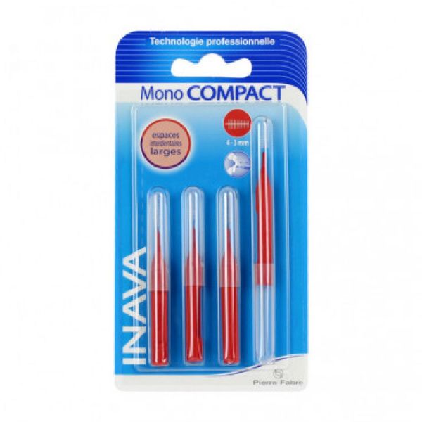 INAVA - Mono COMPACT - 4 brossettes interdentaires