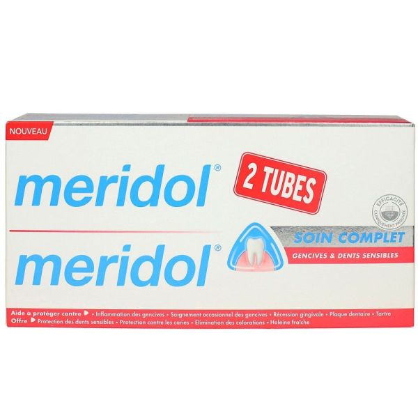 Meridol - Dentifrice soin complet duopack - 2x75mL