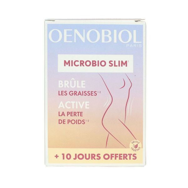 Oenobiol - Microbio slim gélules brûle graisses - 80 gélules