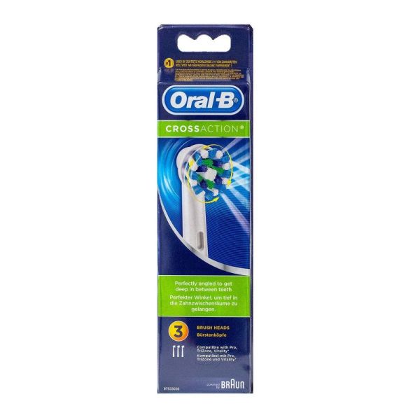 Oral B Cross Action 3 brossettes de rechange