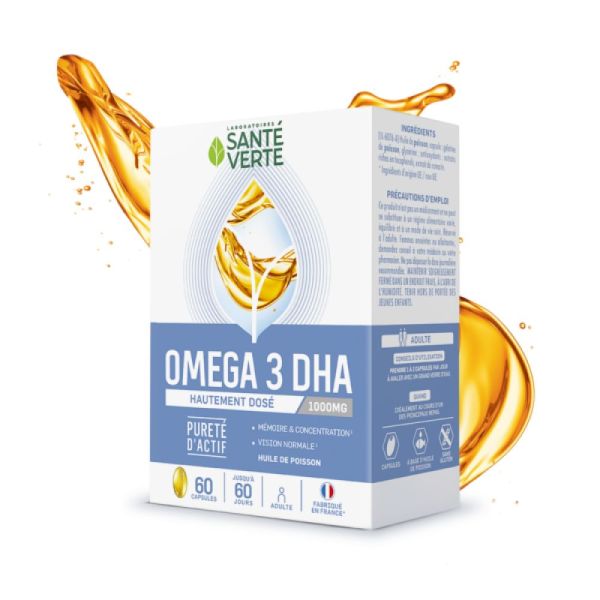 Santé verte - Oméga 3 DHA - 60 capsules