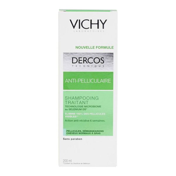 Vichy - Dercos Technique shampooing traitant anti-pelliculaire DS cheveux normaux à gras