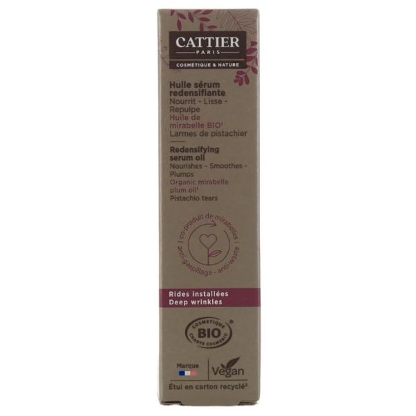 Cattier - Huile sérum redensifiante - 30mL