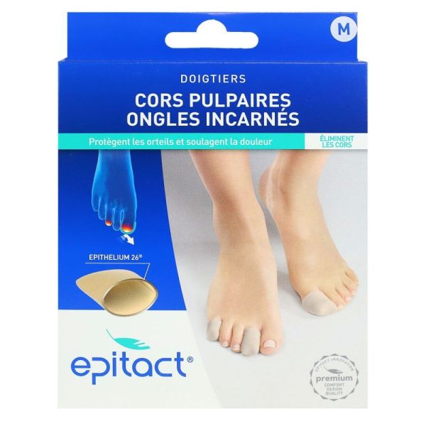 Epitact - Doigtiers Cors pulpaires ongles incarnés - 2 unités