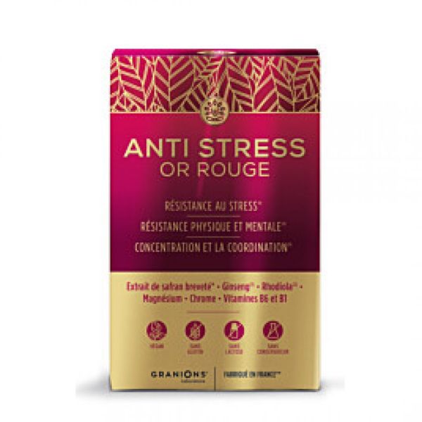 Granions - Anti stress or rouge - 15 comprimés
