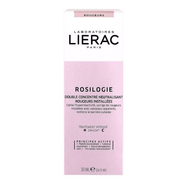 Lierac - Rosilogie Double Concentré Neutralisant Rougeurs Installées - 2x15mL