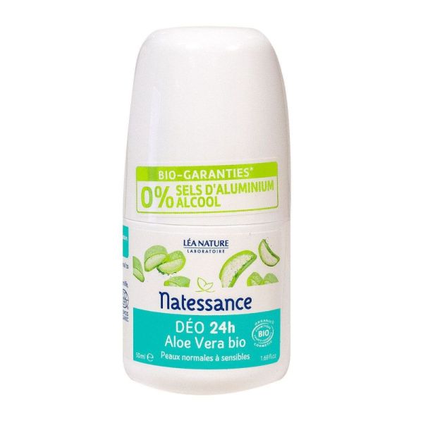 Natessance - Déodorant 24h aloe vera bio - 50 ml