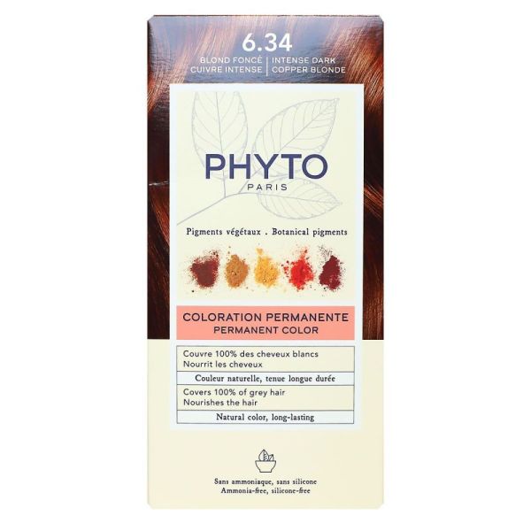 Phytocolor - Coloration permanente 6.34 Blond Foncé cuivre intense