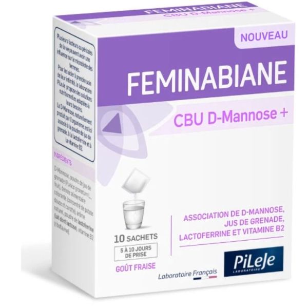 Pileje - Feminabiane CBU D-Mannose+ - 10 sachets
