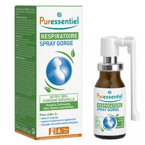 Puressentiel - Respiratoire spray gorge - 15 ml