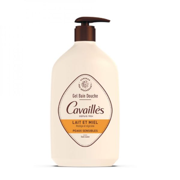 Rogé Cavaillès - Gel bain douche surgras au lait et miel - 1L