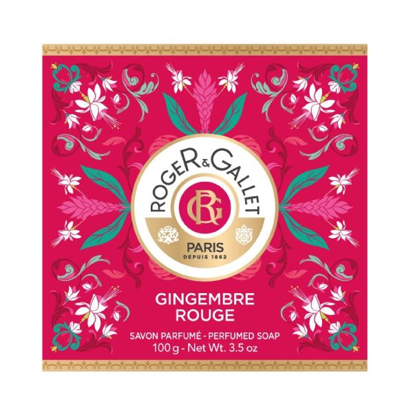 Roger & Gallet - Savon rond parfumé Gingembre Rouge - 100g