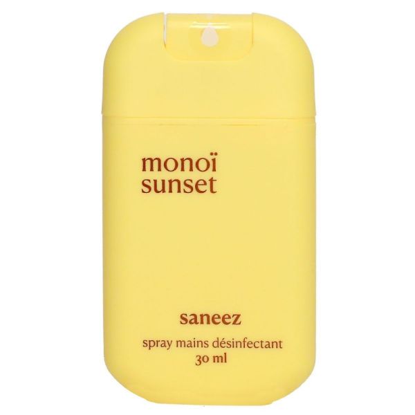 Saneez - Spray Désinfectant Mains Monoï Sunset - 30ml