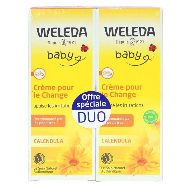 Weleda baby - Crème pour le change offre duo - 2x75ml