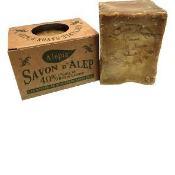 Alepia - Savon d'Alep 40% d'huile de baie de laurier - 200g