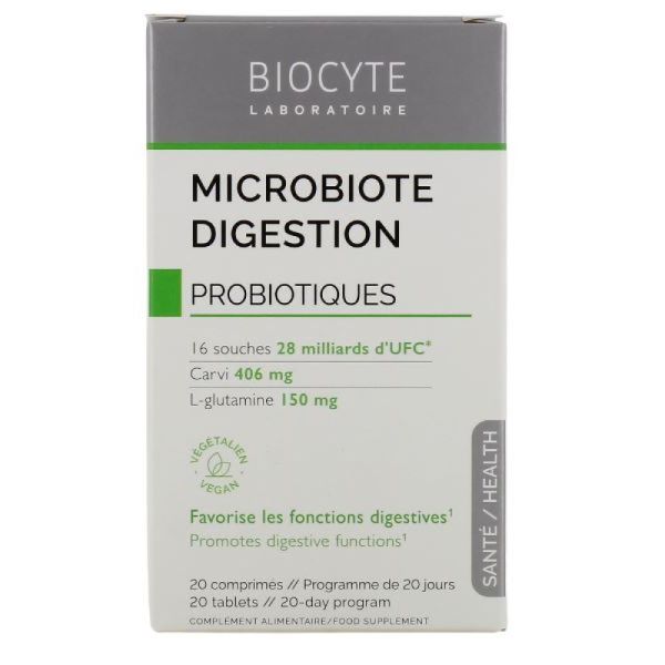 Biocyte - Microbiote Digestion - 20 comprimés